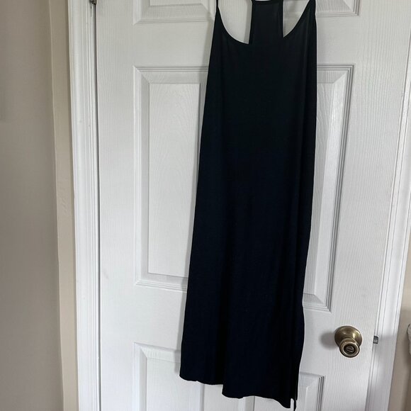 EUC Beyond Yoga Featherweight Soft Slumber Midi Sleep Dress in Black (L) - Picture 4 of 8